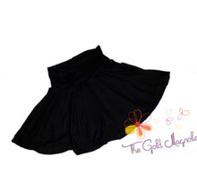 Load image into Gallery viewer, Black Skater Skirt with Shorts