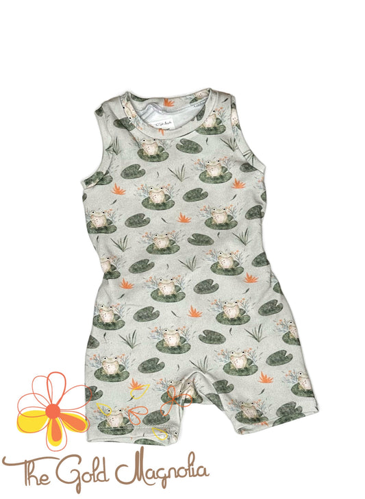 Boys Frog Romper