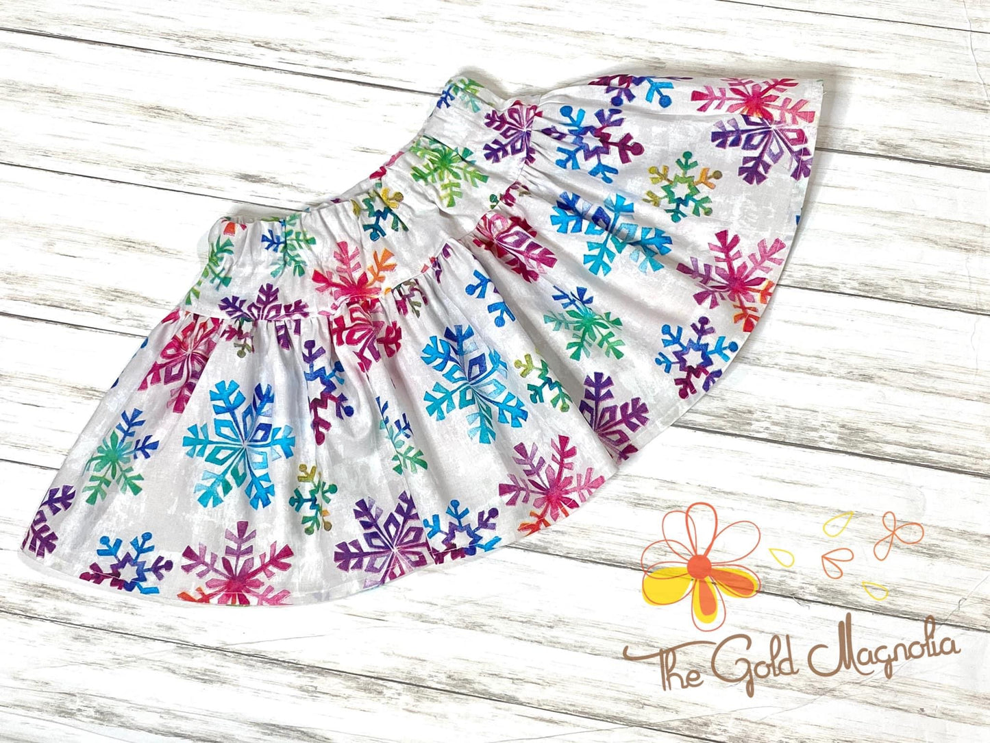 Rainbow Snowflake Skirt